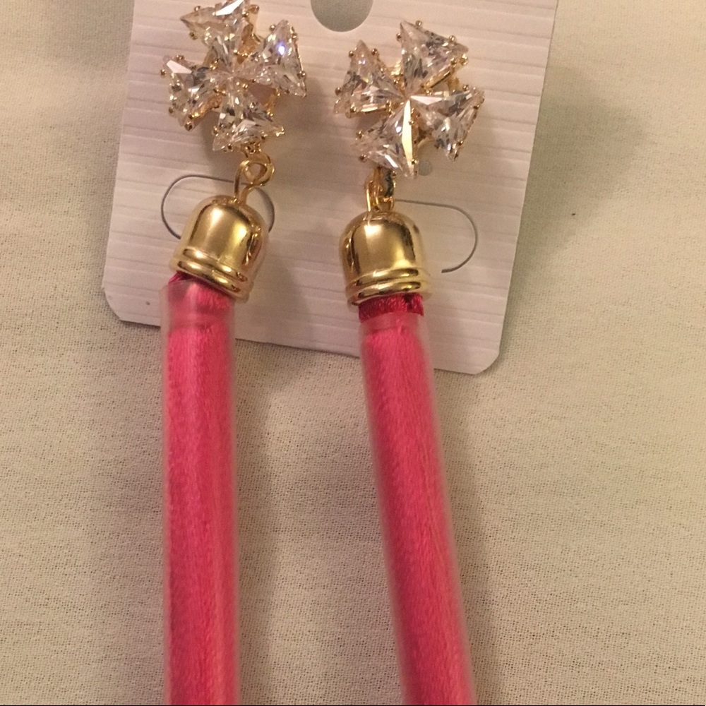 Famous Tassels Earnings with stones